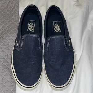 Vans Canvas Blue Classic Slip On by J Crew